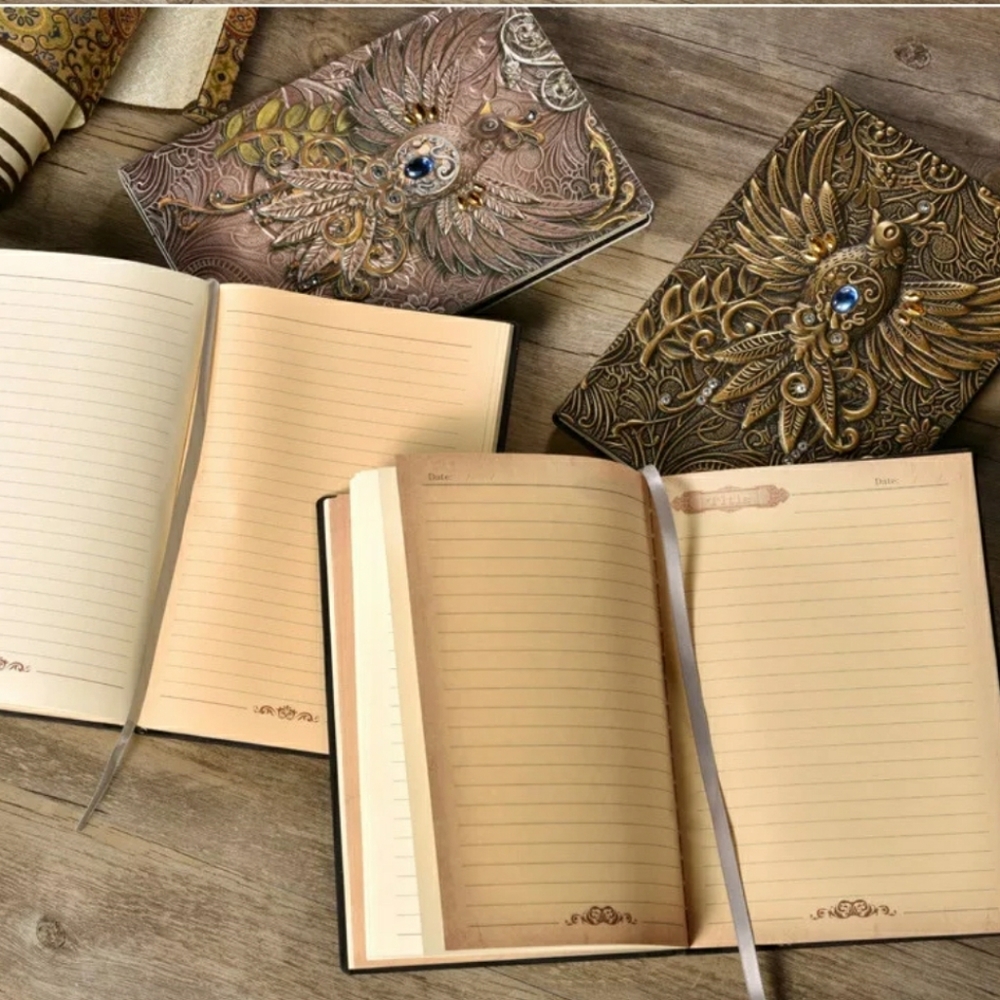 5⭐ Rated.🧡 Embossed Phoenix Journal - Picture 2 of 16